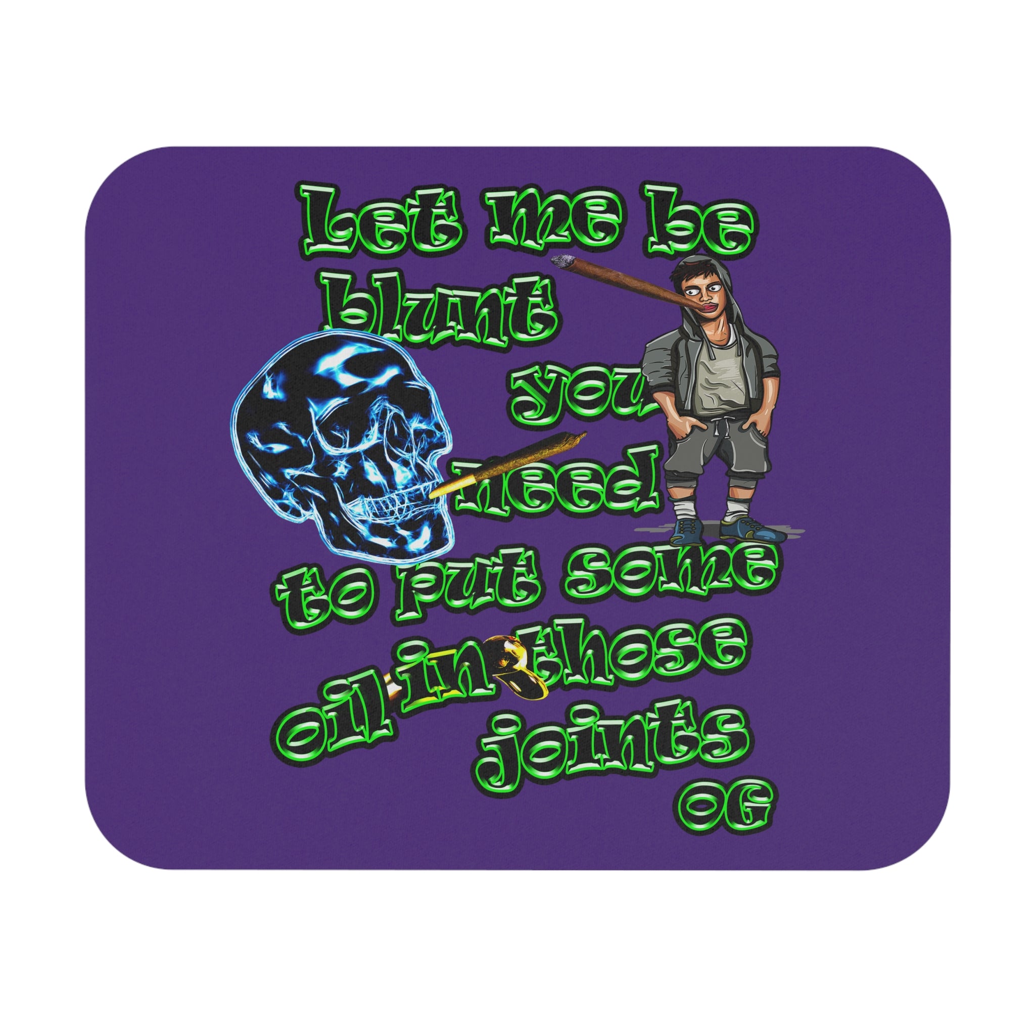 og - Mouse Pad (Rectangle) (purple)
