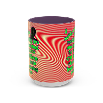 noticed you noticing - Accent Mug (yellow-orange wave)