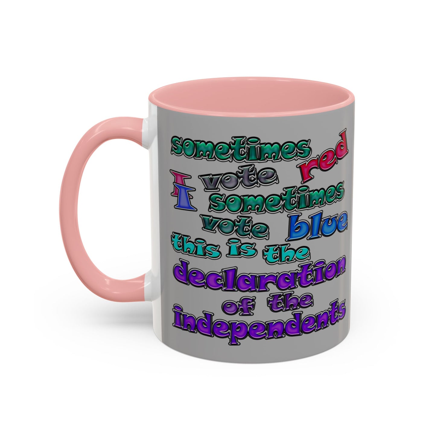 declaration of the independents - Accent Mug (light grey)
