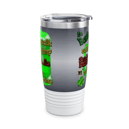 celtics logo - Ringneck Tumbler, 20oz (brushed nickel)