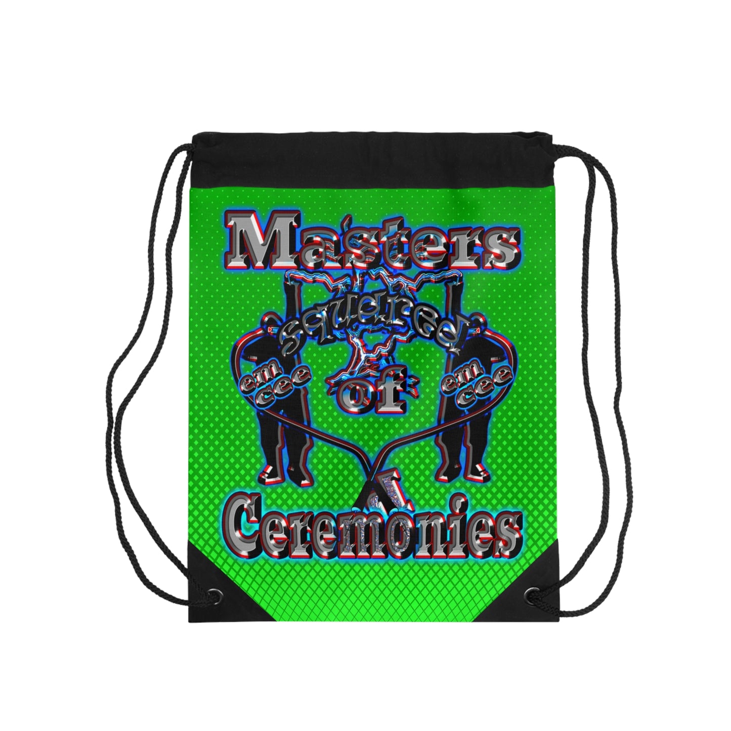 em cee squared - Drawstring Bag (logo green)