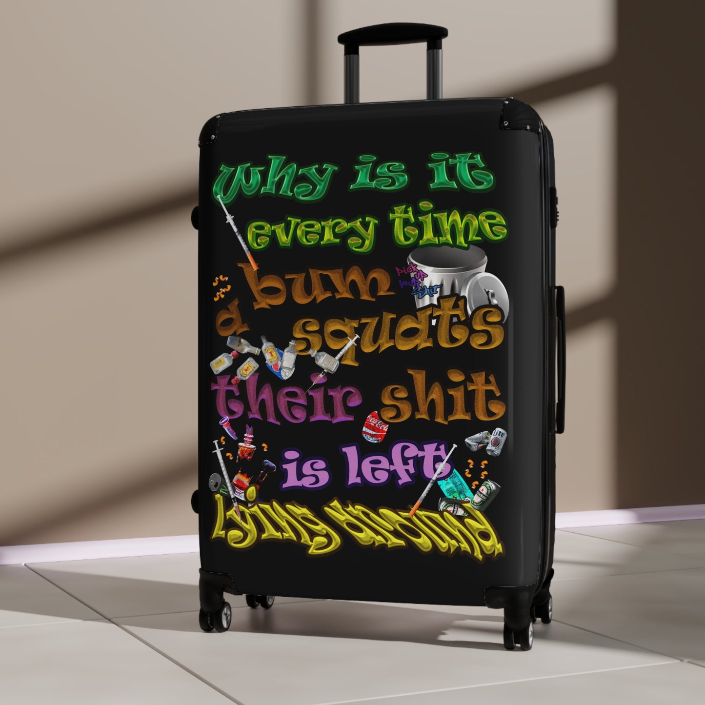 the bum's shit - Suitcase (black)