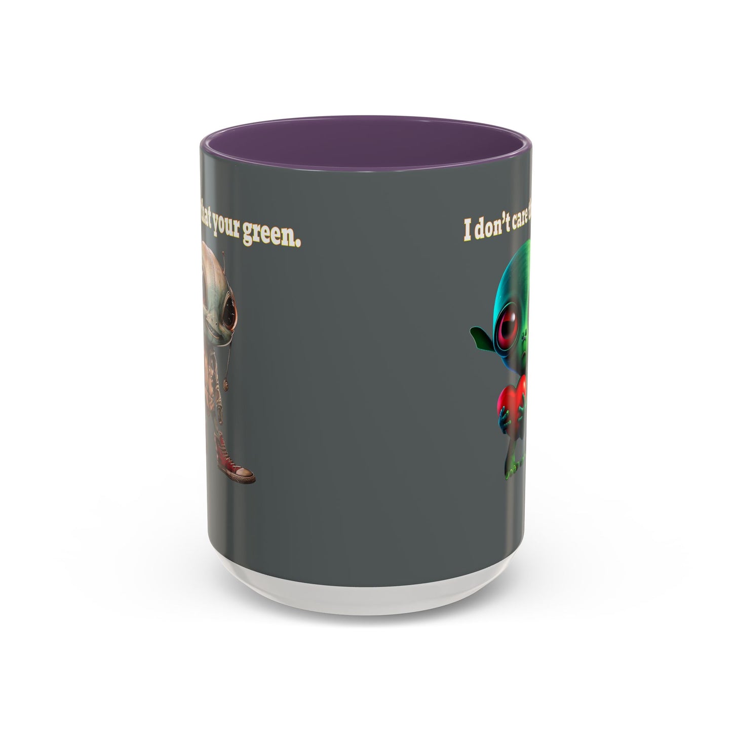 I don't care that your grey - Accent Mug (dark grey)