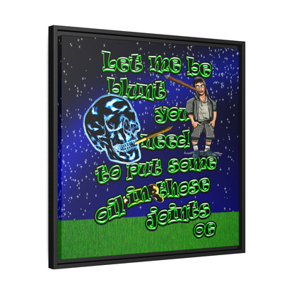 og - framed canvas art ('snoops' background)