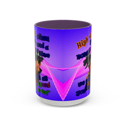 high noon - Accent Mug (purple-pink wave)