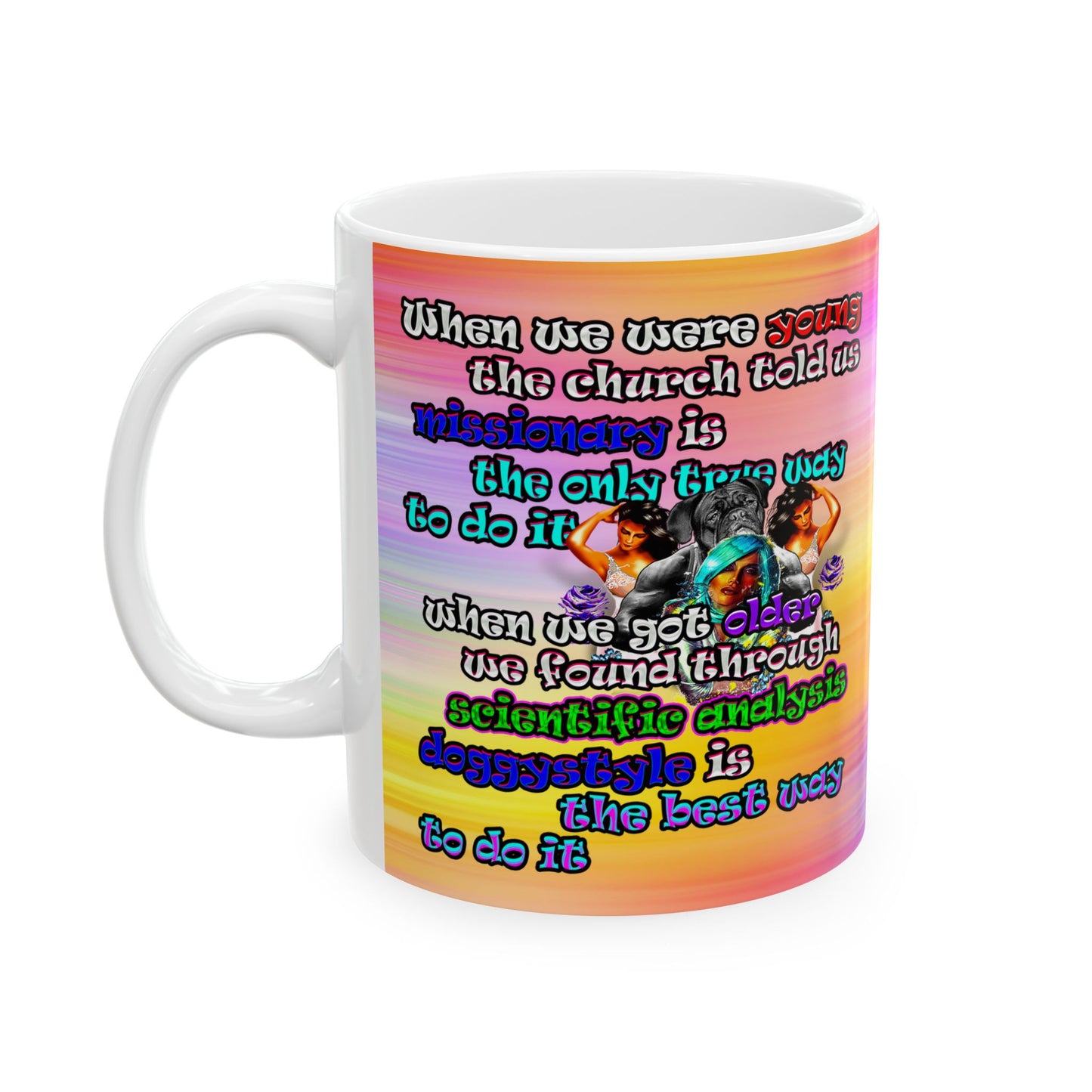 doggystyle - White Mug (color blur)