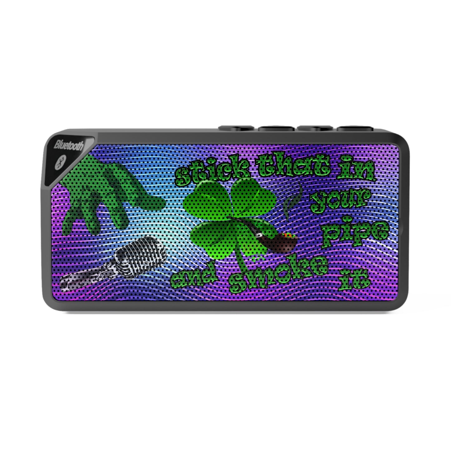 stick that in your pipe and smoke it - Jabba Bluetooth Speaker (purple wave)