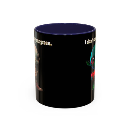 I don't care that your grey - Accent Mug (black)
