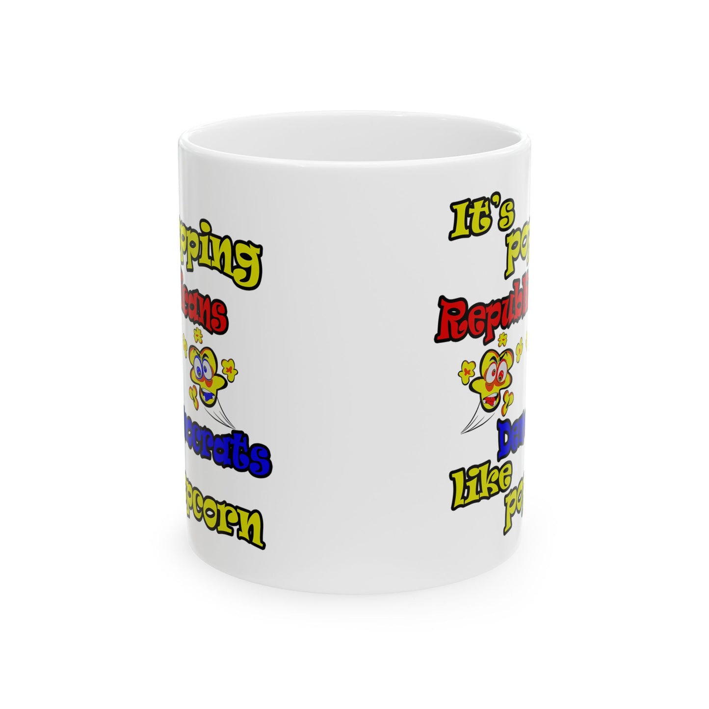 popping like popcorn - White Mug (white)