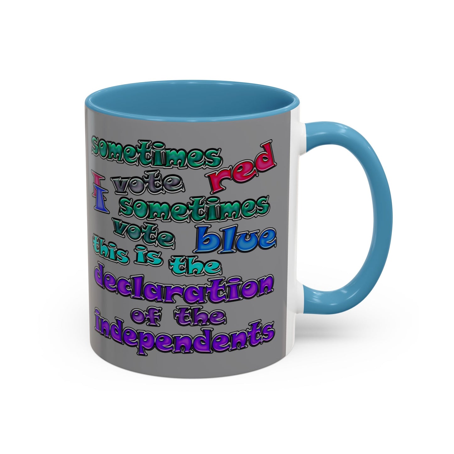 declaration of the independents - Accent Mug (grey)