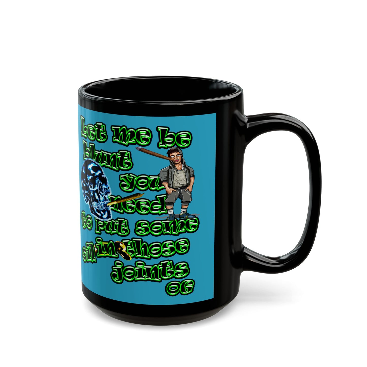 og - Black Mug (turquoise)