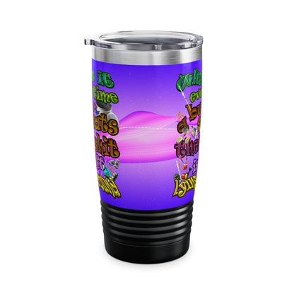the bum's shit - Ringneck Tumbler, 20oz (purple-pink wave)