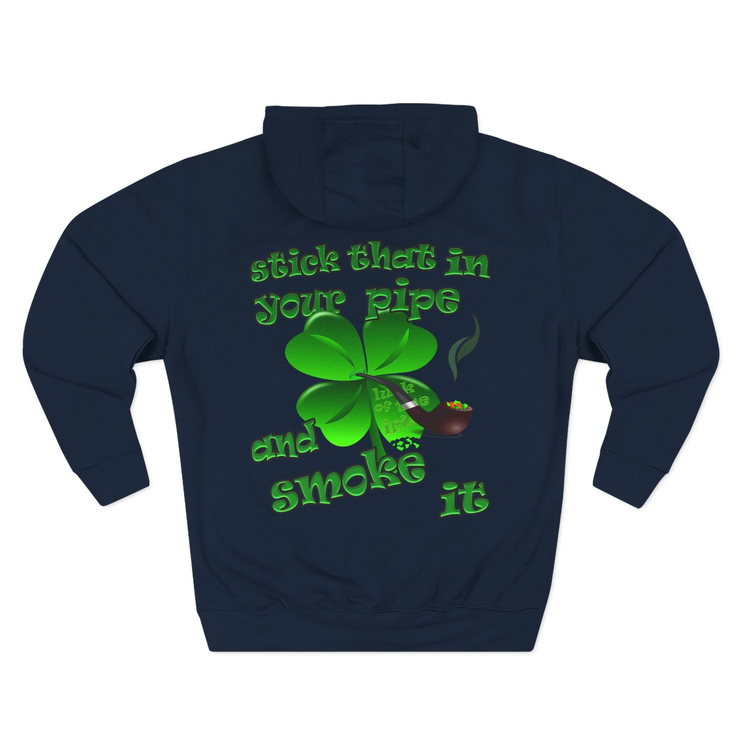 celtics logo - Three-Panel Fleece Hoodie