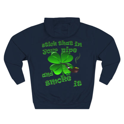 celtics logo - Three-Panel Fleece Hoodie