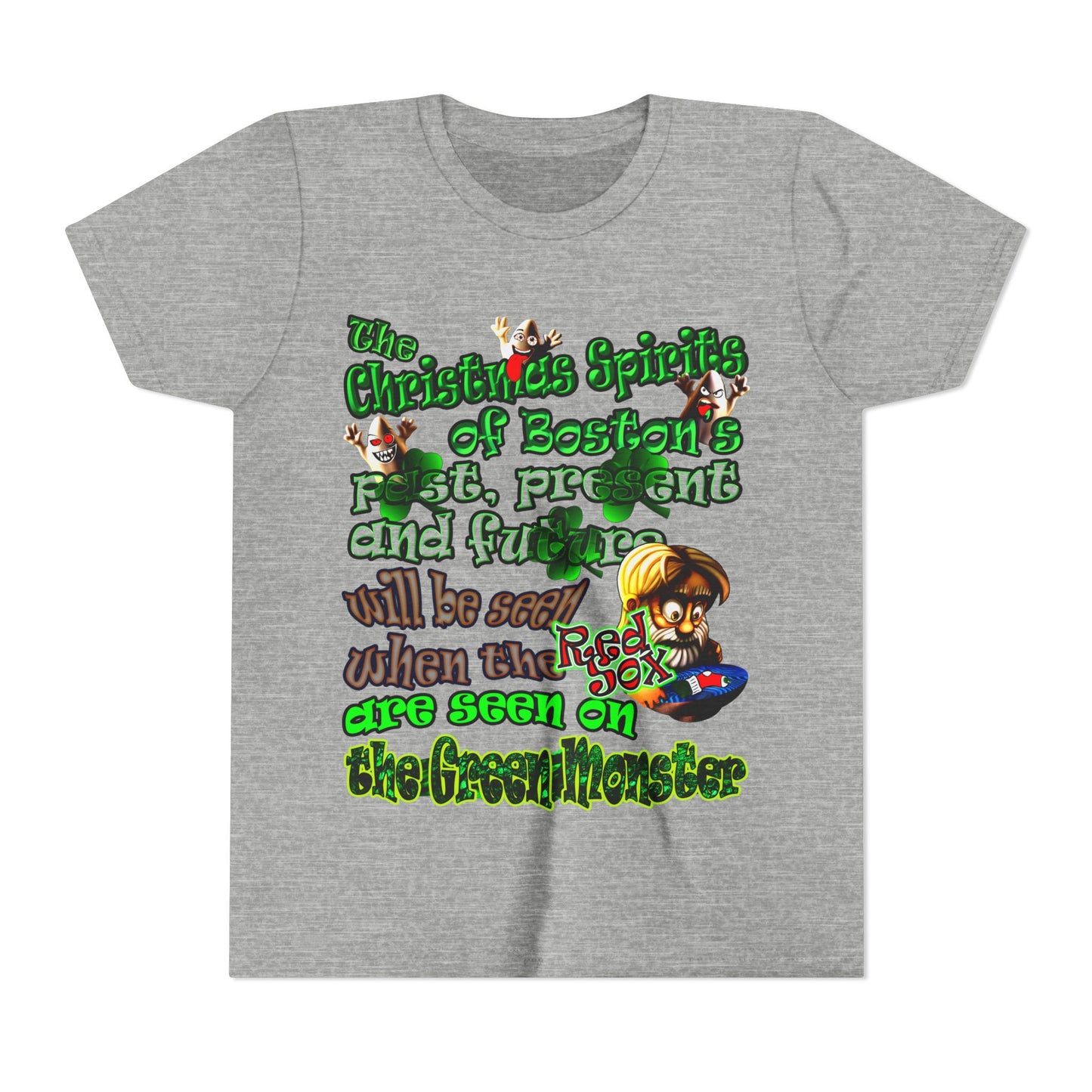 christmas spirits of boston - Youth Short Sleeve Tee