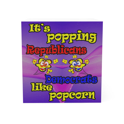 popping like popcorn - note cube (purple-pink wave)