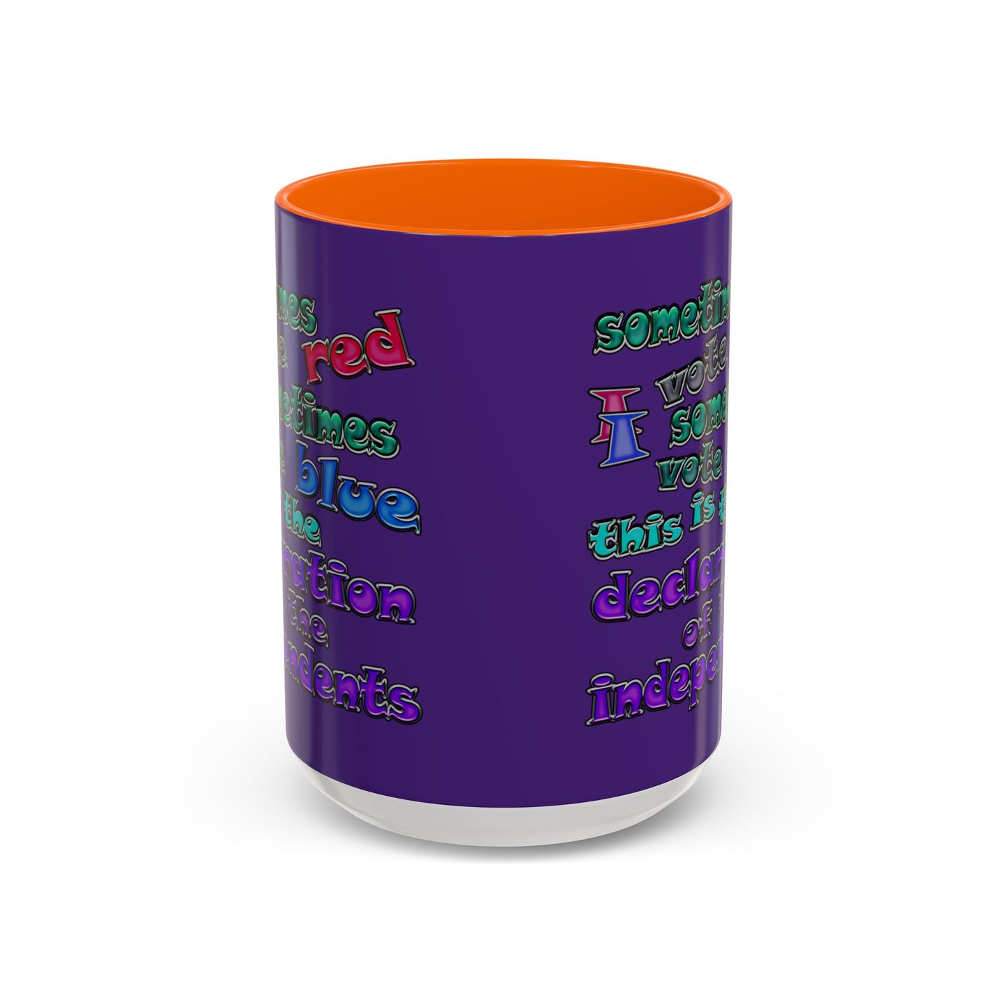 declaration of the independents - Accent Mug (purple)