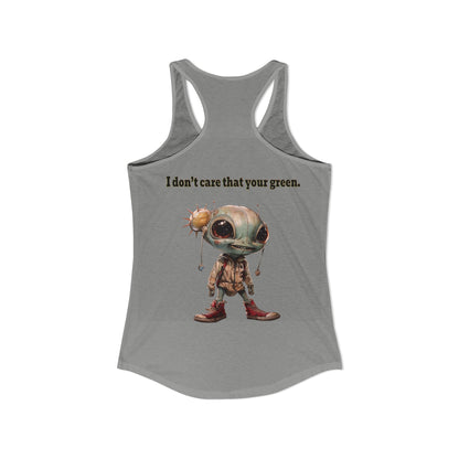 I don't care that your grey - Women's Ideal Racerback Tank