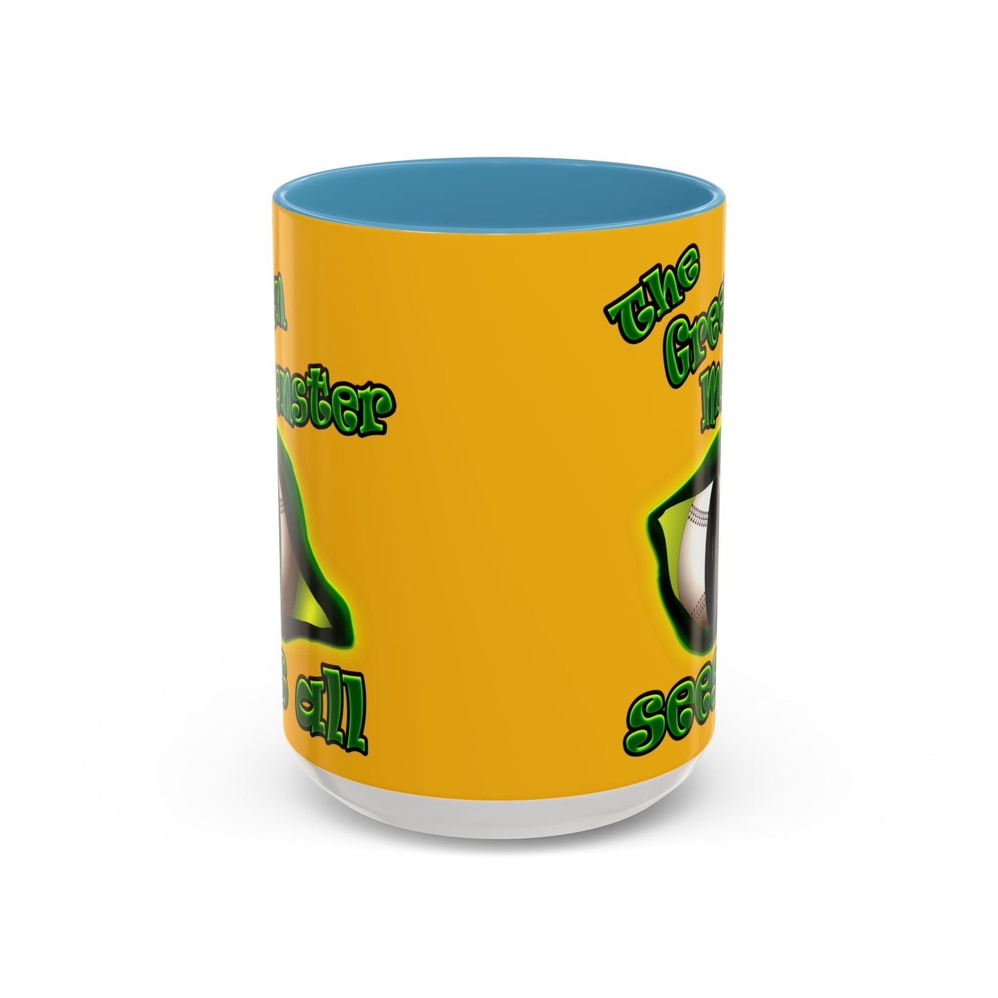 green monster - Accent Mug (yellow)