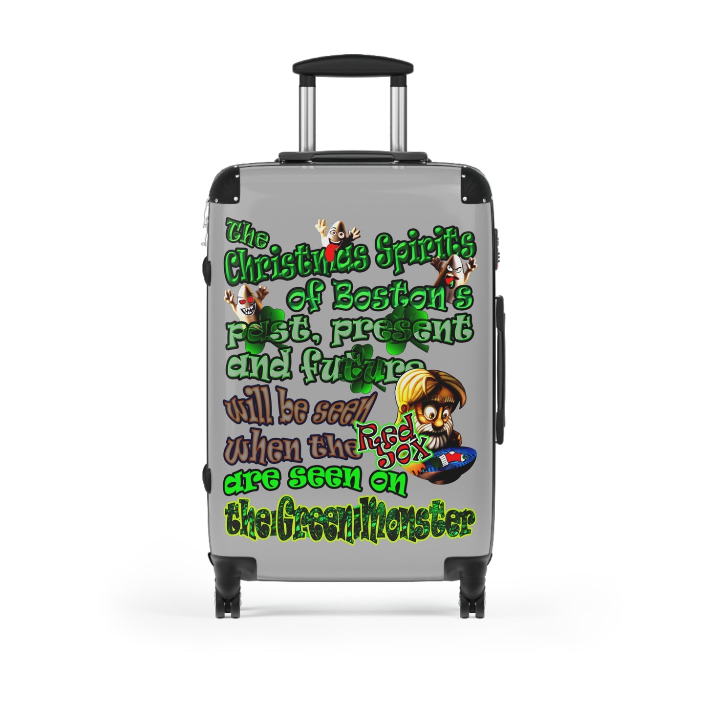 christmas spirits of boston - Suitcase (light grey)