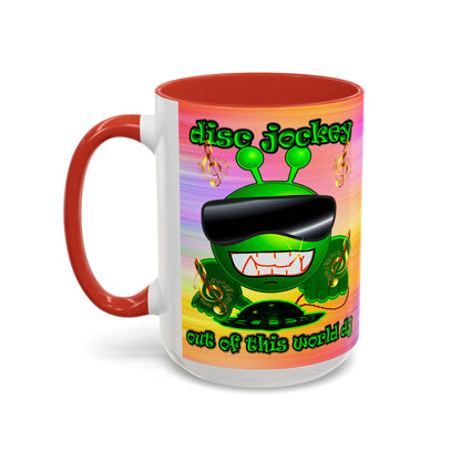 disc jockey - Accent Mug (color blur)