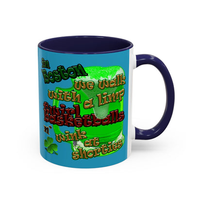 celtics logo - Accent Mug (turquoise)