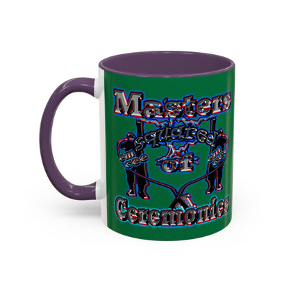 em cee squared - Accent Mug (dark green)