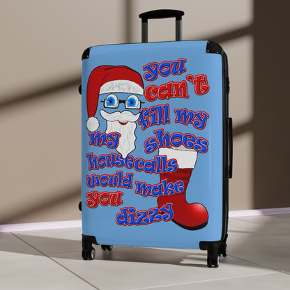 santa's shoes - Suitcase (light blue)