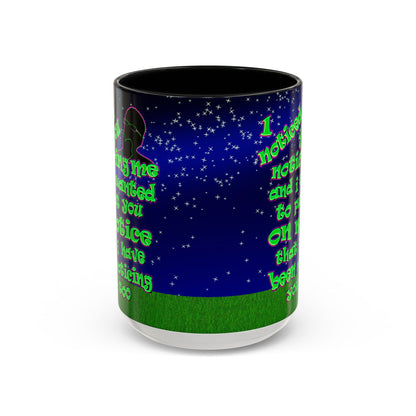 noticed you noticing - Accent Mug ('snoops' background)