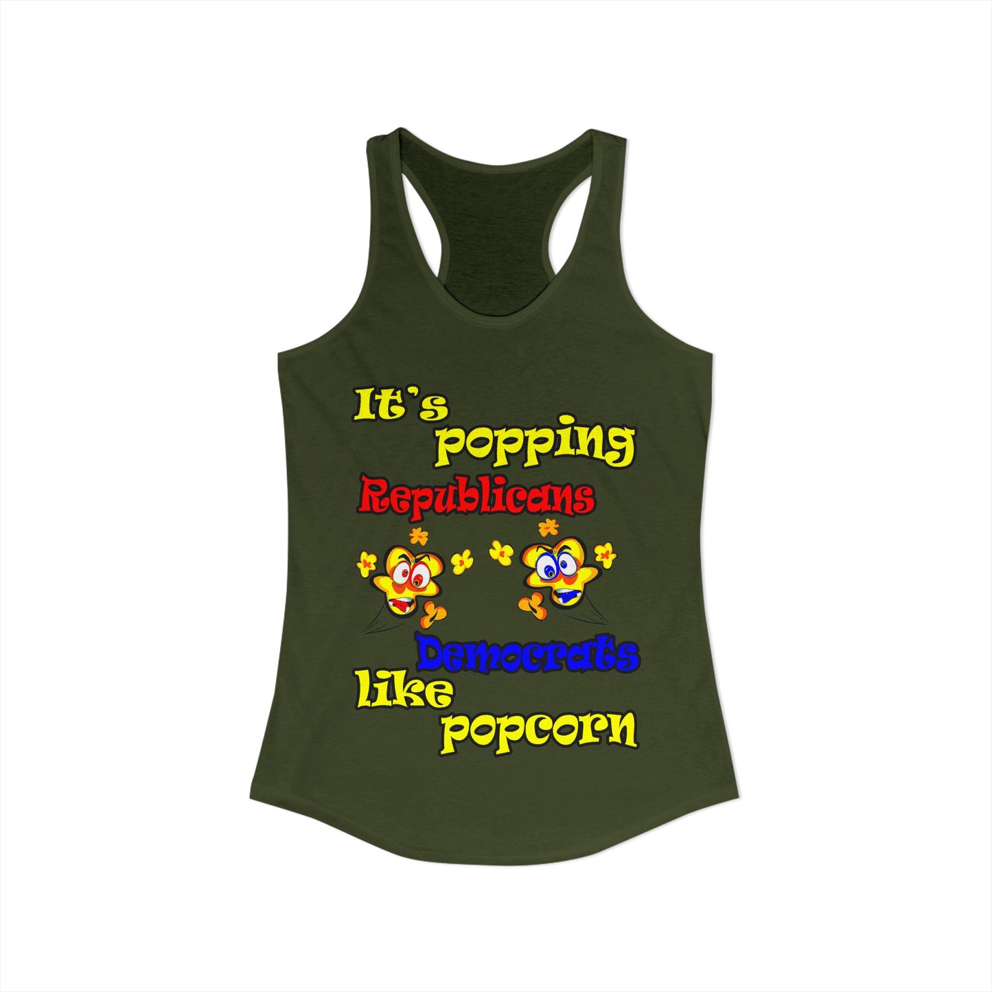 popping like popcorn - Women's Ideal Racerback Tank