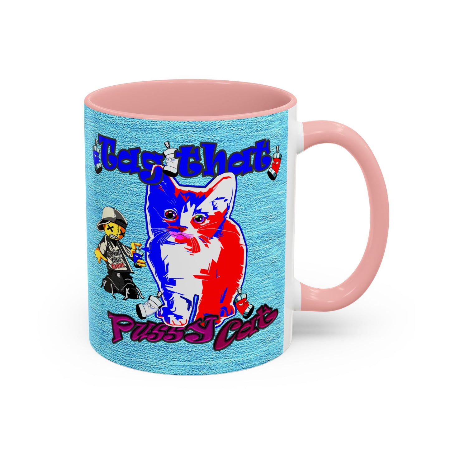 tag that - Accent Mug (faded blue)