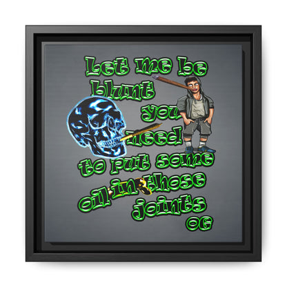 og - framed canvas art (grey-light grey)