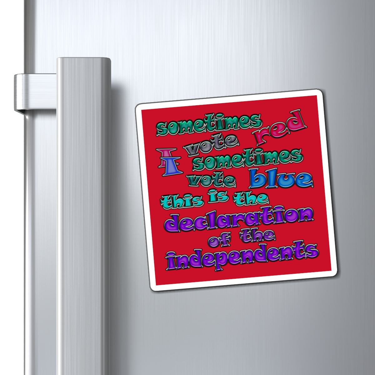 declaration of the independents - Magnets - (dark red)