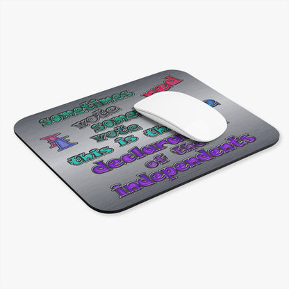 declaration of the independents - Mouse Pad (Rectangle) (brushed nickel)