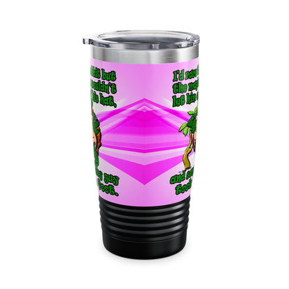 turtle race - Ringneck Tumbler, 20oz (light blue-pink wave)