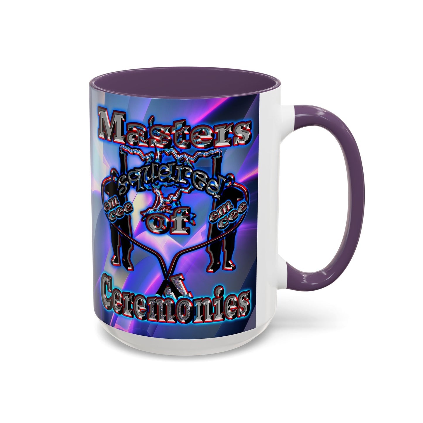 em cee squared - Accent Mug (grey-pink wave)