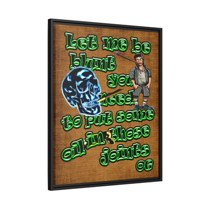 og - framed canvas art (brown papyrus)