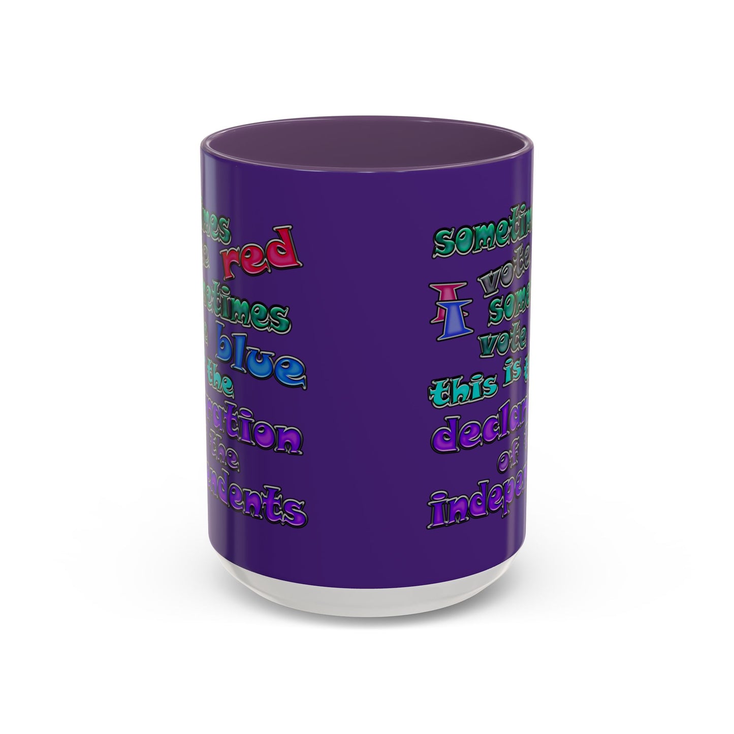 declaration of the independents - Accent Mug (purple)