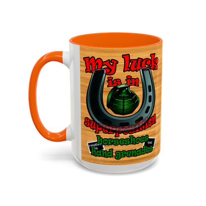 my luck - Accent Mug (butterscotch wood finish)