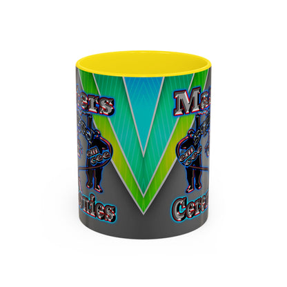 em cee squared - Accent Mug (rainbow split)