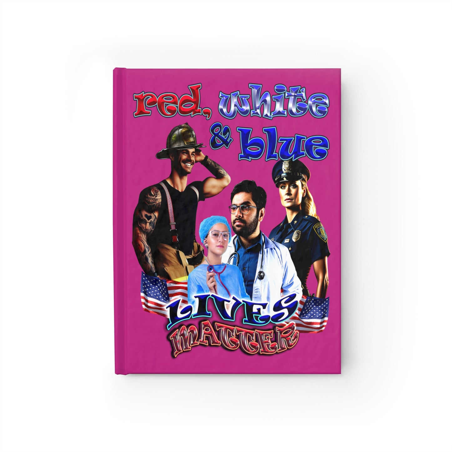 rw&b lives matter - journal-lined (pink)