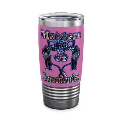 em cee squared - Ringneck Tumbler, 20oz (light pink)