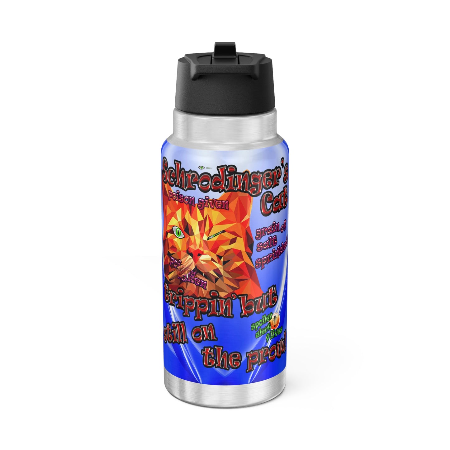 schrodinger's cat - Gator Tumbler, 32oz  (blue-white wave)