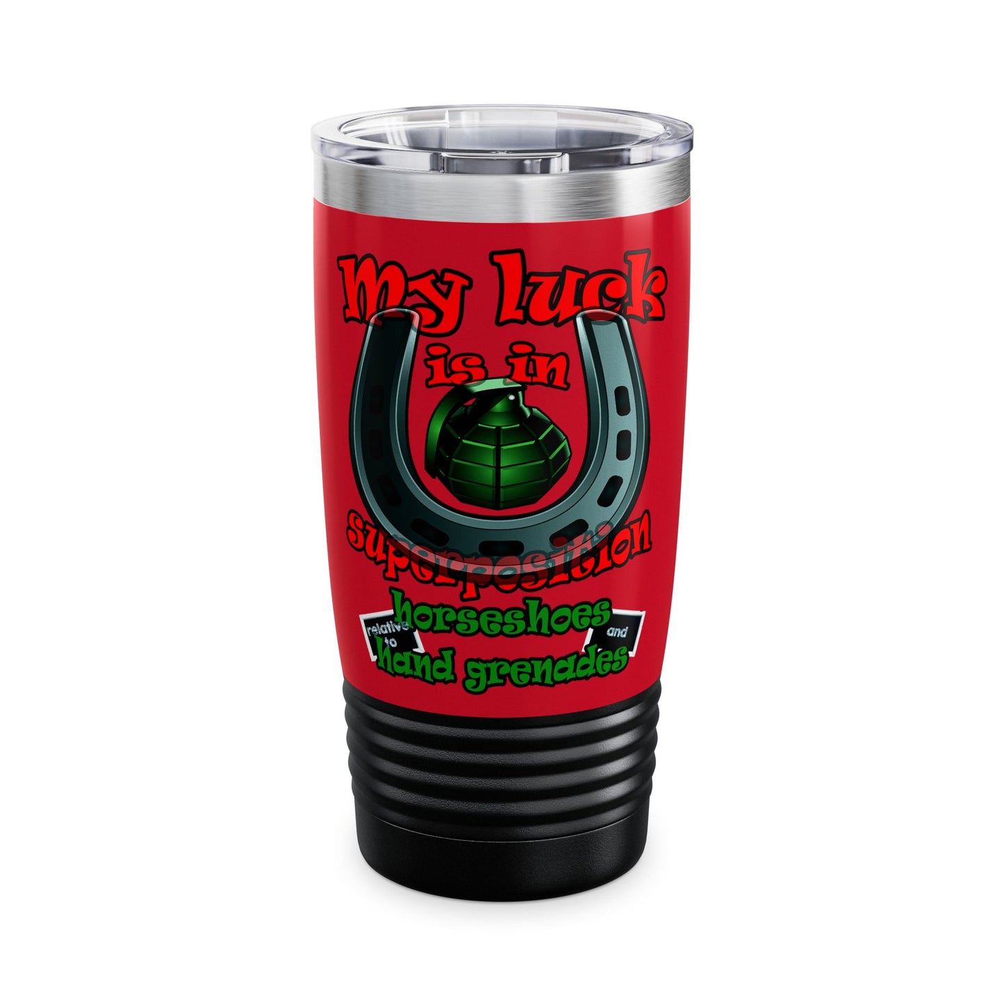 my luck - Ringneck Tumbler, 20oz (dark red)