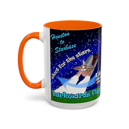 shoot for the stars - Accent Mug ('snoops' background)