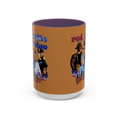 rw&b lives matter - Accent Mug (light brown)