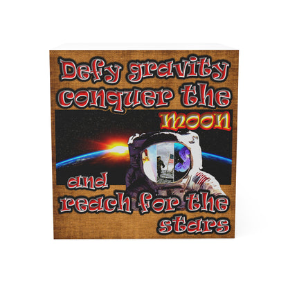 defy conquer reach - note cube (brown papyrus)