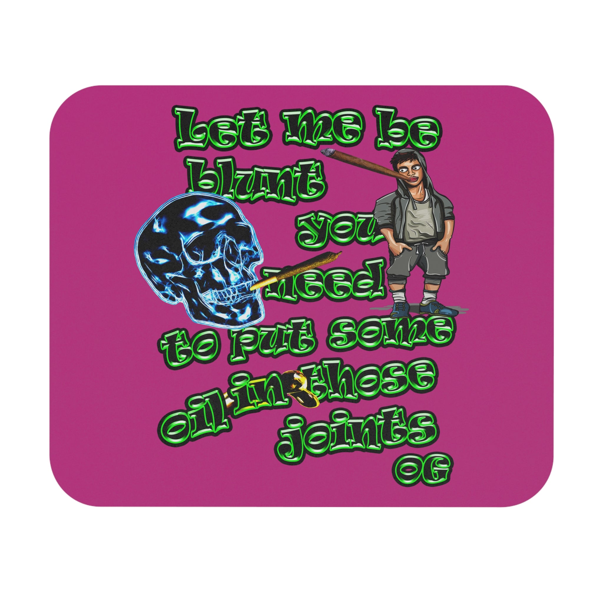 og - Mouse Pad (Rectangle) (pink)