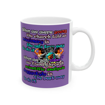 doggystyle - White Mug (light purple)