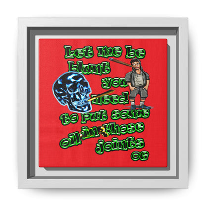 og - framed canvas art (red)